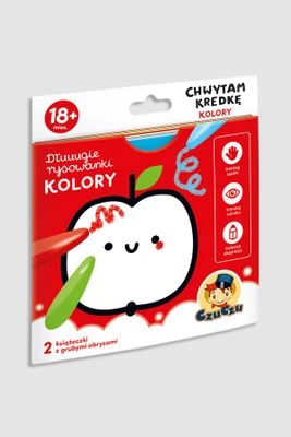 "Dłuuugie rysowanki. Chwytam kredkę: Kolory" książka z zadaniami BRIGHT JUNIOR MEDIA