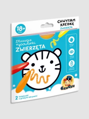 "Dłuuugie rysowanki. Chwytam kredkę: Zwierzęta" książka z zadaniami BRIGHT JUNIOR MEDIA