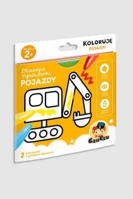 "Dłuuugie rysowanki. Koloruję: Pojazdy" książka z zadaniami BRIGHT JUNIOR MEDIA