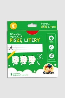 "Dłuuugie rysowanki. Piszę litery" książka z zadaniami BRIGHT JUNIOR MEDIA