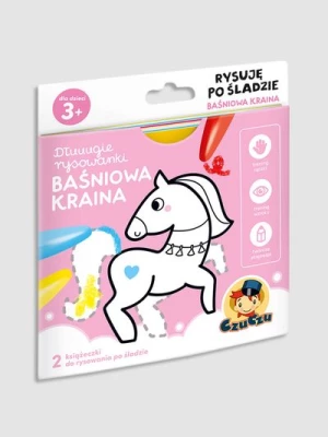 "Dłuuugie rysowanki. Rysuję po śladzie: Baśniowa kraina" książka z zadaniami BRIGHT JUNIOR MEDIA