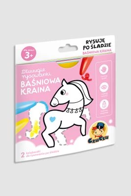 "Dłuuugie rysowanki. Rysuję po śladzie: Baśniowa kraina" książka z zadaniami BRIGHT JUNIOR MEDIA