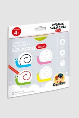 "Dłuuugie rysowanki. Rysuję szlaczki: Łatwe" książka z zadaniami BRIGHT JUNIOR MEDIA