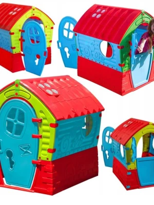 ﻿DOMEK OGRODOWY DLA DZIECI OKIENNICE DUŻY KOLOROWY PalPlay