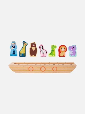 Drewniana Arka Noego + Książeczka z Zagadkami TOOKY TOY