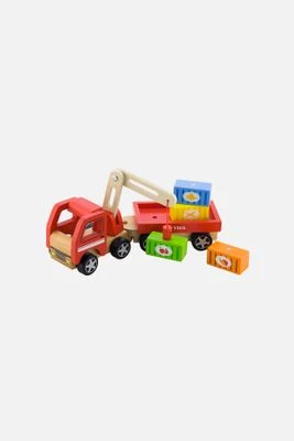 Drewniany Dźwig z kontenerami VIGA TOYS