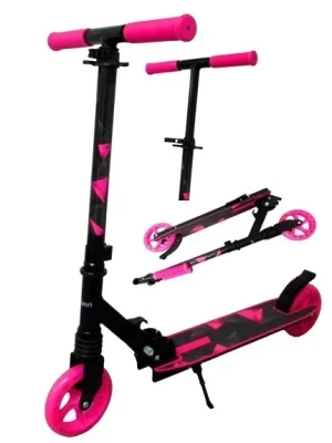 Duża Hulajnoga H10 RÓŻOWO-CZARNA Składana R-Sport koła 145 mm do 100 kg Duża Hulajnoga H10 RÓŻOWO-CZARNA Składana R-Sport koła 145 mm do 100 kg