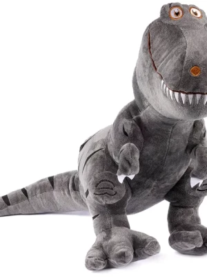 DUŻY WIELKI DINOZAUR DINO PRZYTULANKA PLUSZOWA MASKOTKA 55 CM SZARY