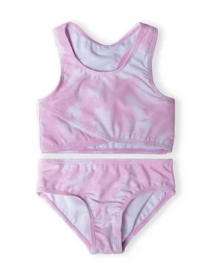 Dwuczęściowy kostium kąpielowy dziewczęcy- różowy Minoti