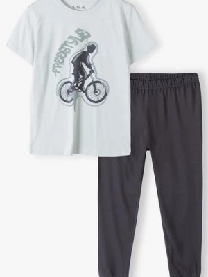 Dzianinowa piżama dla chłopca z motocyklistą 5.10.15.