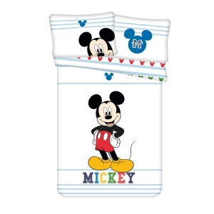 Dziecięca pościel bawełniana do łóżeczka Mickey Colors baby, 100 x 135 cm, 40 x 60 cm Jerry Fabrics