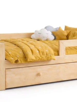 DZIECIĘCE ŁÓŻKO Z SZUFLADĄ 80X160 ŁÓŻECZKO DREWNIANE DLA DZIECKA NISKIE