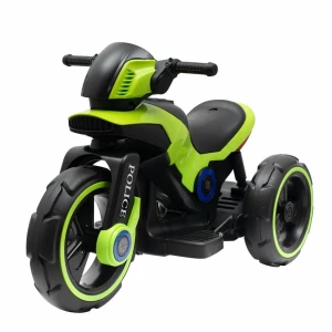 Dziecięcy motocykl elektryczny Baby Mix Police,zielony