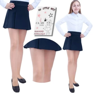 Eleganckie cienkie przezroczyste beżowe Gładkie Rajstopki z Lycry R-146