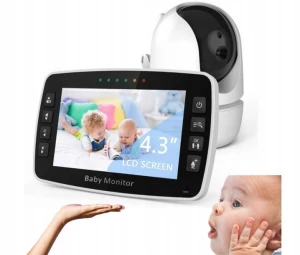 ﻿Elektroniczna Niania KAMERA NA ŻYWO LCD Tryb nocny Termometr HD 4,3 cali