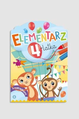 "Elementarz 4-latka" książka z zadaniami i naklejkami SKRZAT