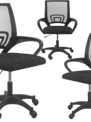 ERGONOMICZNY FOTEL OBROTOWY KRZESŁO BIUROWE ALEX CZARNY
