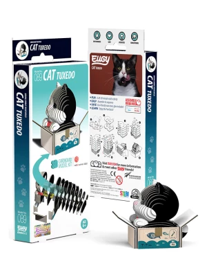 Eugy Zestaw do majsterkowania 3D "Tuxedo-Cat" - 6+ rozmiar: onesize