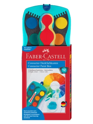 Faber-Castell Farbki (12 szt.) "Connector" w kolorze turkusowym rozmiar: onesize