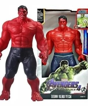 Figurka hulk red czerwony z dźwiękami interaktywna 30cm