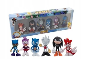 Figurki Sonic The Hedgehog Komplet 6 Sztuk Figurek