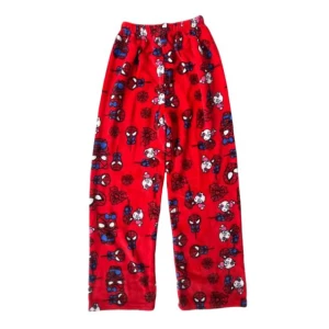 ﻿Flanelowe Spodnie Piżama Hello Kitty Spiderman Pluszowe