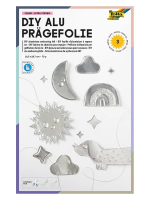 folia PAPER Folia "DIY" w kolorze srebrnym do wytłaczania - 5+ rozmiar: onesize