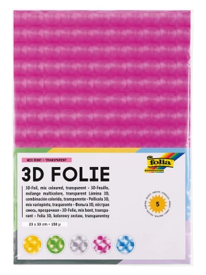 folia PAPER Folie 3D w różnych kolorach - 23 x 23 cm - 6+ rozmiar: onesize