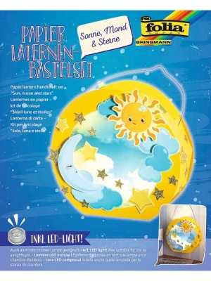 folia PAPER Kolorowy lampion w kolorze żółtym do złożenia rozmiar: onesize