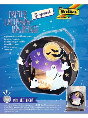 folia PAPER Lampion w kolorze czarnym ze wzorem do złożenia rozmiar: onesize