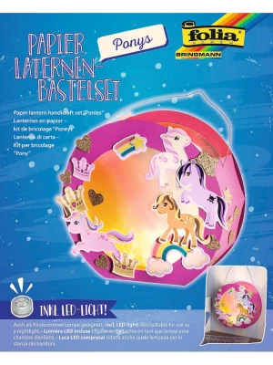 folia PAPER Lampion w kolorze jasnoróżowym do złożenia rozmiar: onesize