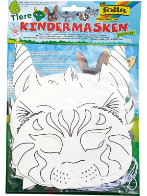 folia PAPER Maski (6 szt.) w kolorze białym rozmiar: onesize
