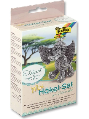 folia PAPER Mini zestaw "Elephant" do szydełkowania - 8+ rozmiar: onesize