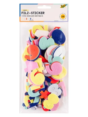 folia PAPER Naklejki filcowe (140 szt.) "Numbers" - 5+ rozmiar: onesize