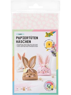 folia PAPER Torebki papierowe w kolorze jasnoróżowo-brązowo-białym rozmiar: onesize