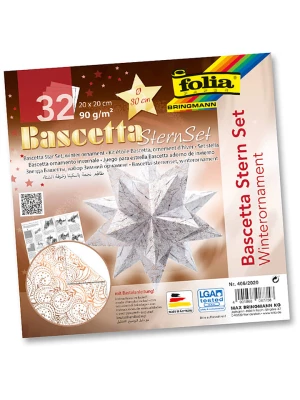 folia PAPER Zestaw w kolorze biało-miedzianym do origami - Ø 30 cm rozmiar: onesize