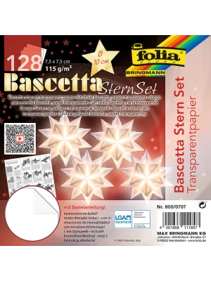 folia PAPER Zestaw w kolorze białym do origami - Ø 10 cm rozmiar: onesize