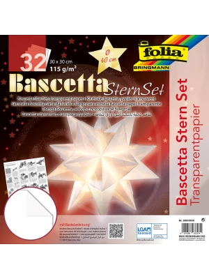 folia PAPER Zestaw w kolorze białym do origami - Ø 40 cm rozmiar: onesize