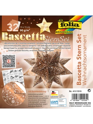 folia PAPER Zestaw w kolorze brązowym do origami - Ø 20 cm rozmiar: onesize