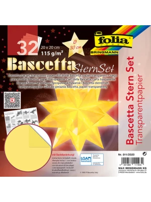 folia PAPER Zestaw w kolorze żółtym do origami - Ø 20 cm rozmiar: onesize