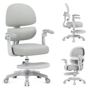 Fotel do biurka obrotowy dla dziecka MARK ADLER szary ergonomiczny Fotel do biurka obrotowy dla dziecka MARK ADLER szary ergonomiczny