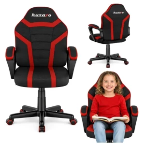 FOTEL GAMINGOWY obrotowy DLA DZIECKA Huzaro Ranger 1.0 RED Mesh