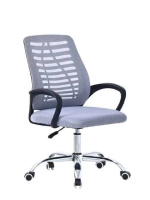 FOTEL OBROTOWY KRZESŁO DO BIURKA DLA DZIECKA SZARY DO NAUKI