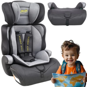Fotelik Samochodowy SUMMER BABY Cosmo I-Size 76-150cm CZARNO-SZARY