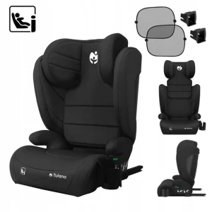 Fotelik Samochodowy dla dzieci Tulano Joy 35 Black 100-150cm ISOFIX I-SIZE