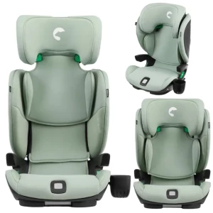 Fotelik samochodowy ISOFIX 100-150 cm wzrostu (15-36 kg) NATT Zielony Fotelik samochodowy ISOFIX 100-150 cm wzrostu (15-36 kg) NATT Zielony