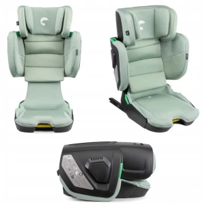 Fotelik samochodowy ISOFIX 100-150 cm wzrostu MANE Zielony DLA STARSZAKA