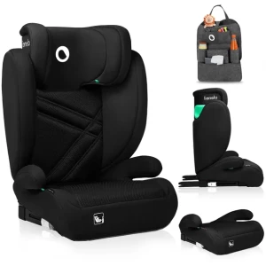 Fotelik Samochodowy isofix regulacja zagłówka I-SIZE 100-150cm Lionelo HUGO
