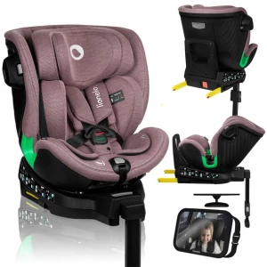 ﻿Fotelik samochodowy Isofix z BAZĄ 360°+ LUSTERKO Lionelo Harmony I-Size
