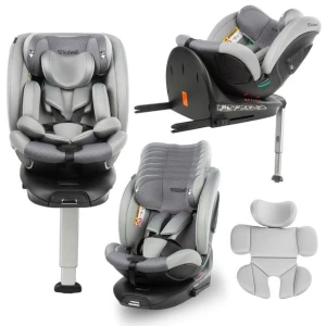 FOTELIK SAMOCHODOWY Kidwell GoCar SZARY i-SIZE 360 ISOFIX Obrotowy 360